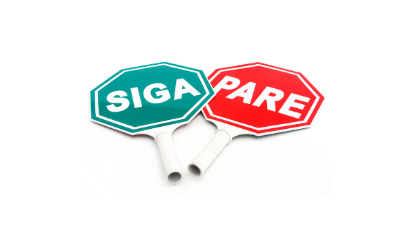 Paletas de protección Pare y Siga